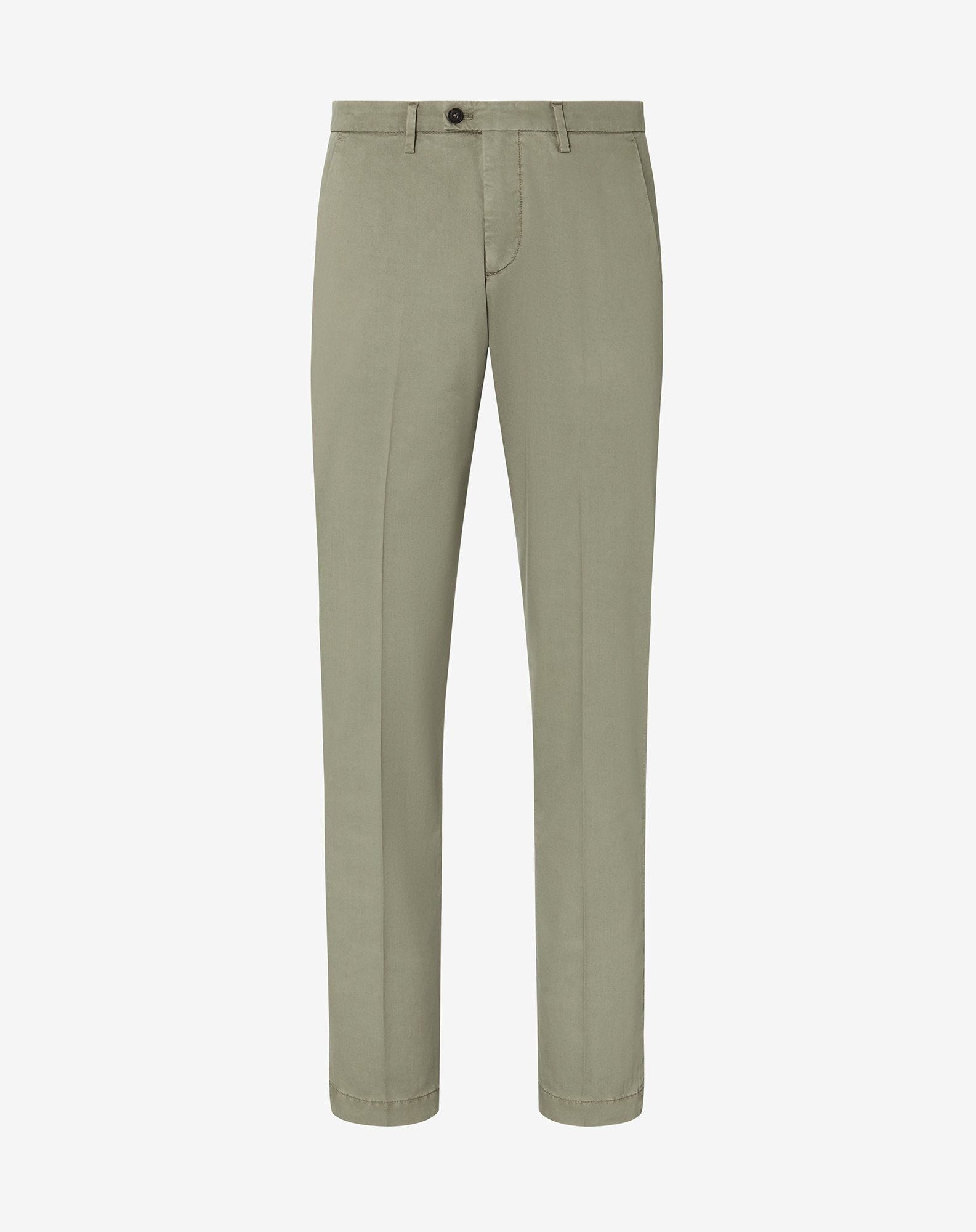 Khaki stretch gabardine chinos