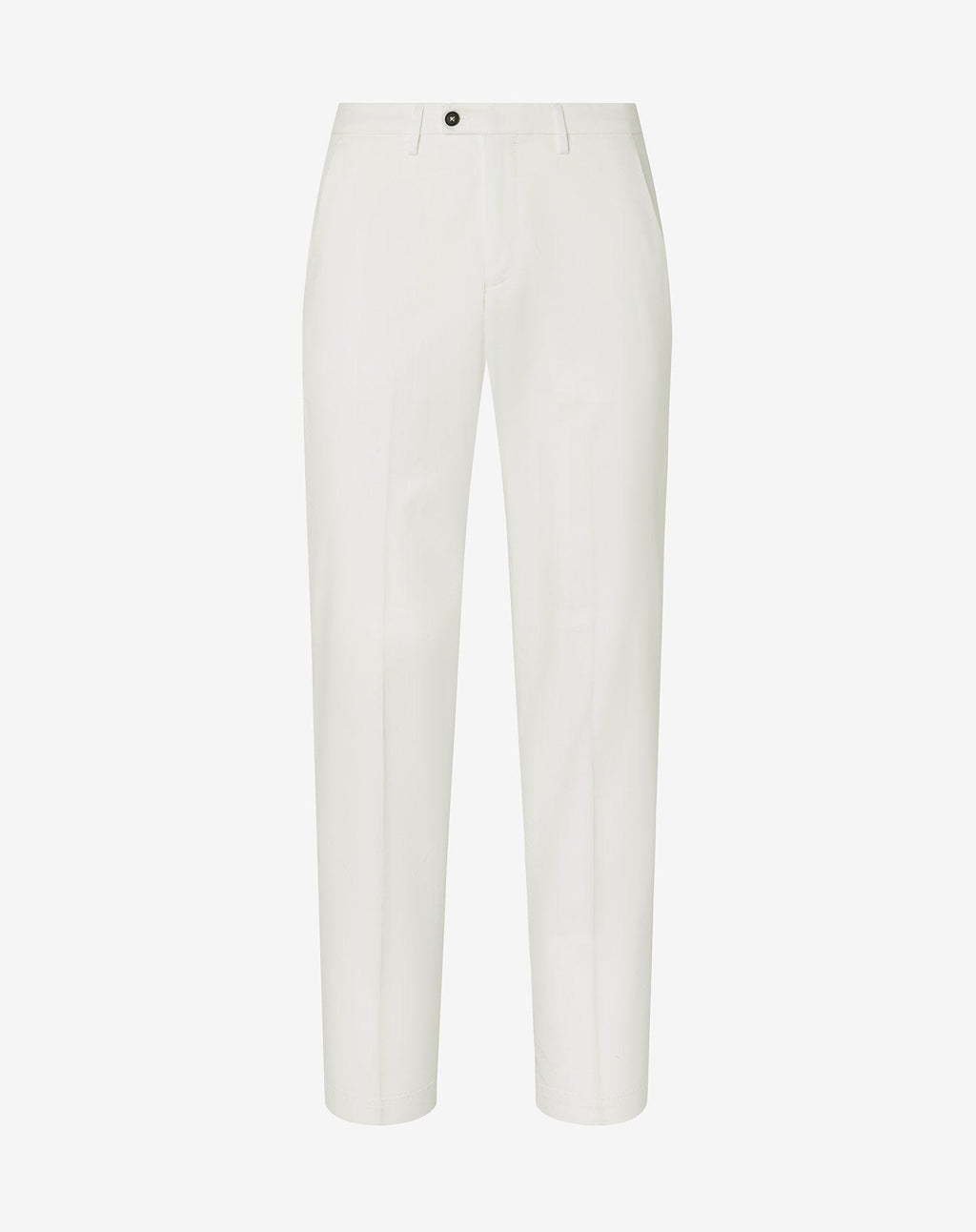 White stretch gabardine chinos
