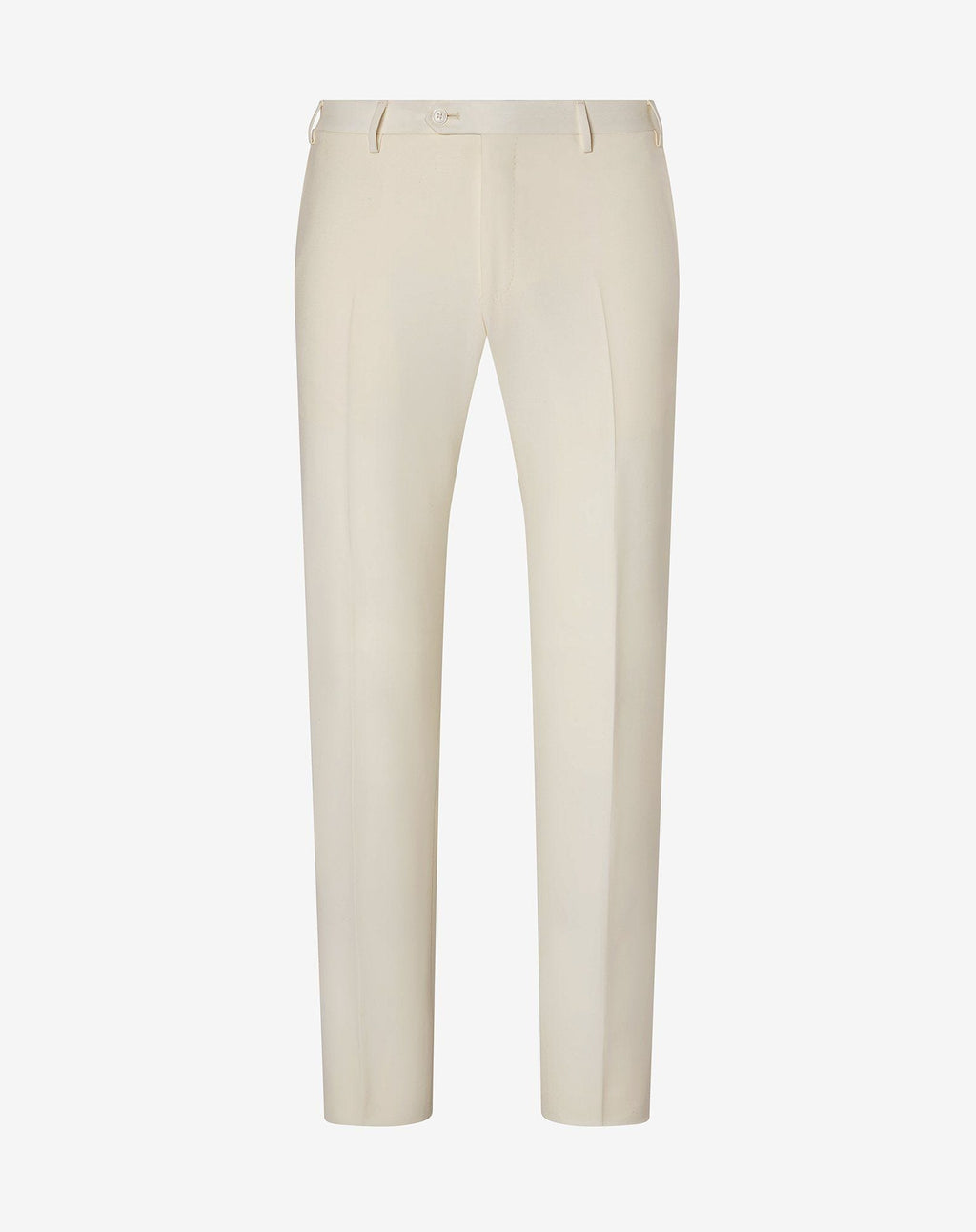 White 120's wool trousers
