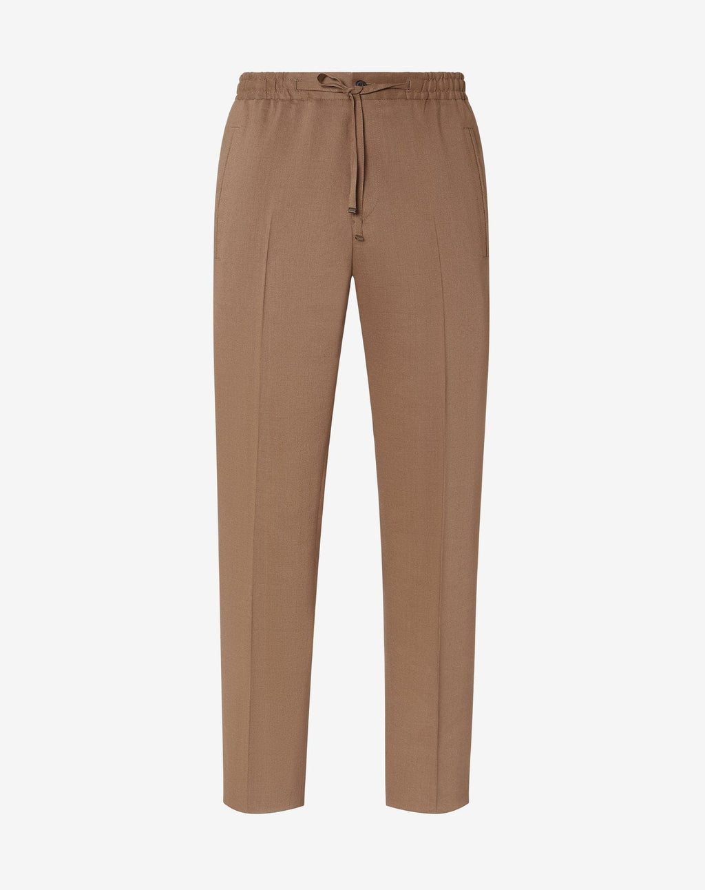 Beige linen, wool and mohair trousers