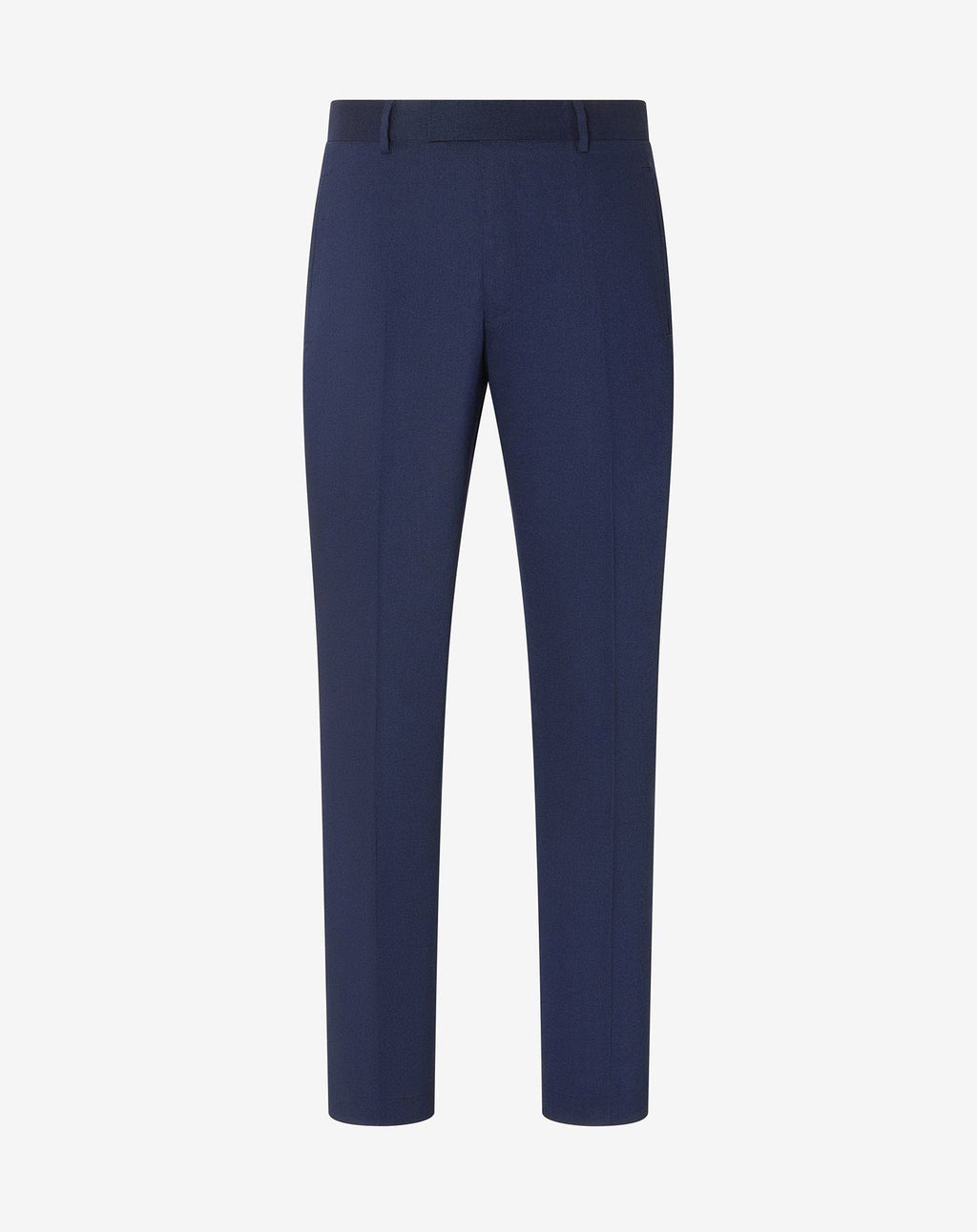 Blue linen, wool and mohair chinos